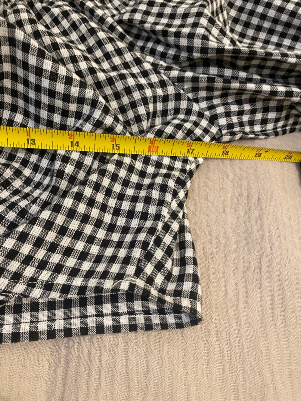 DEJA BLUE Set Black & White Gingham TOP & Tiered Maxi Skirt - Women. Size M - Picture 8 of 13